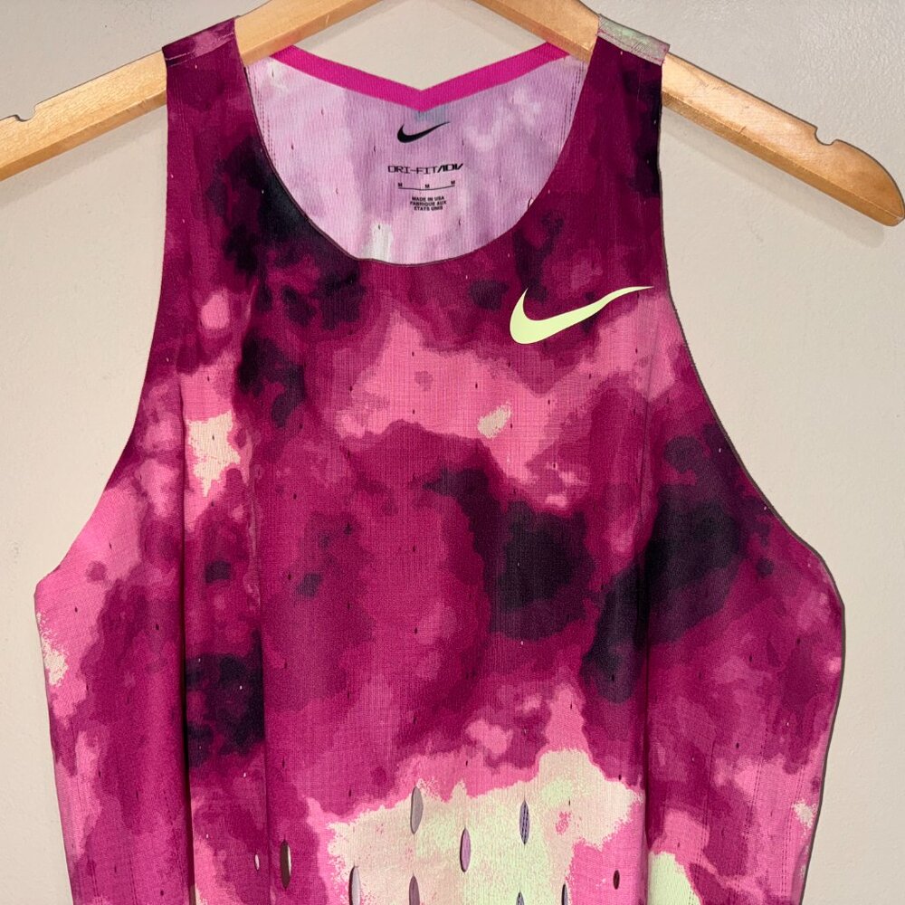 2024 Nike Pro Elite Team Distance Singlet Made In USA Size Medium Purple NEW - Picture 5 of 12